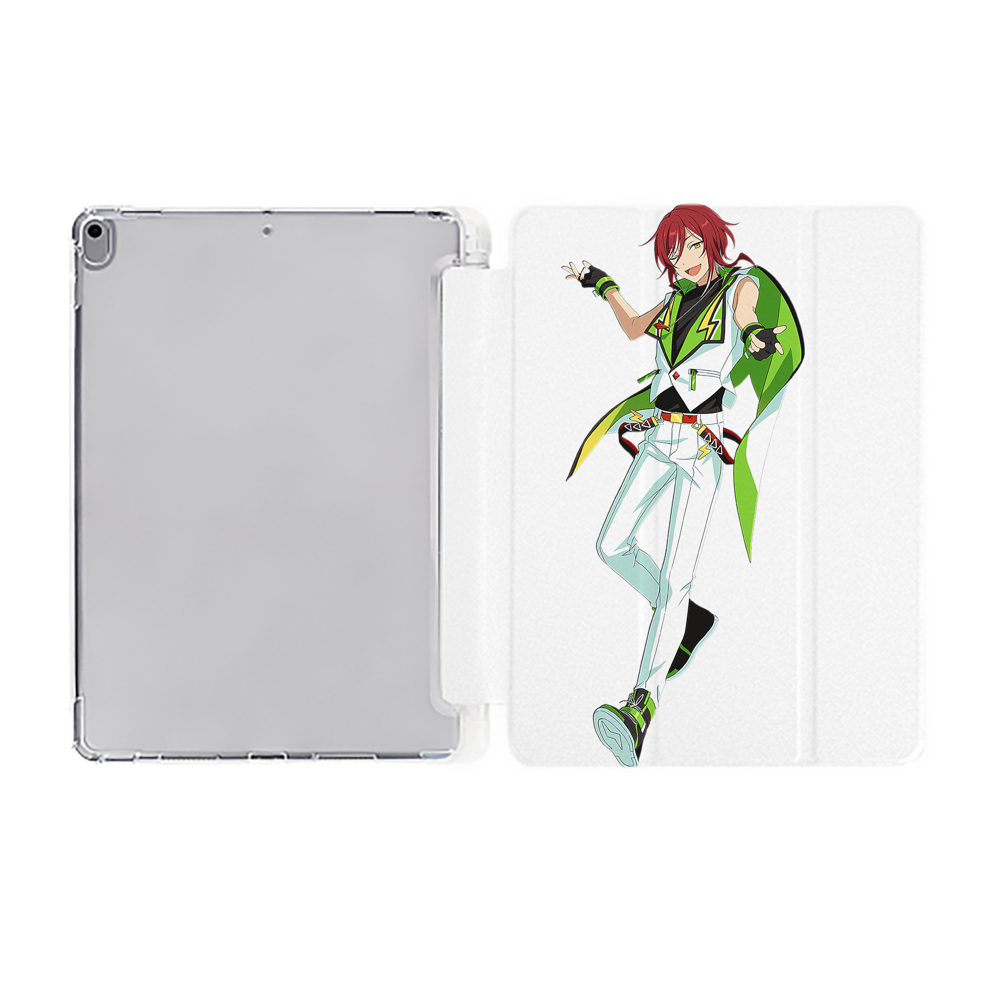 （画像用） あんさんぶるスターズ! Ensemble Stars IPad ケース ペン収納付き 三つ折りスタンド PUレザー×シリコン 対応機種9.5/10.5/10.9インチ